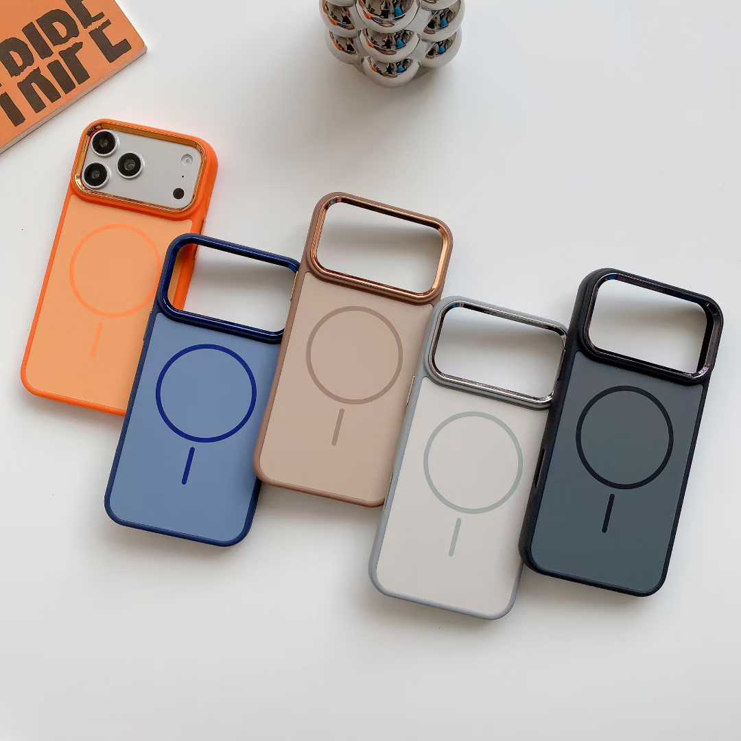 Luxury Matte Skin Shockproof Magnetic Case for iPhone 17 16 15 14 13 12 Pro Max for Samsung S26 Ultra